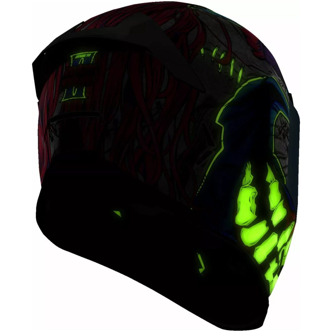 MC-Hjälm Airframe Pro Krazy Klown 2 Lila ICON L – bild 15