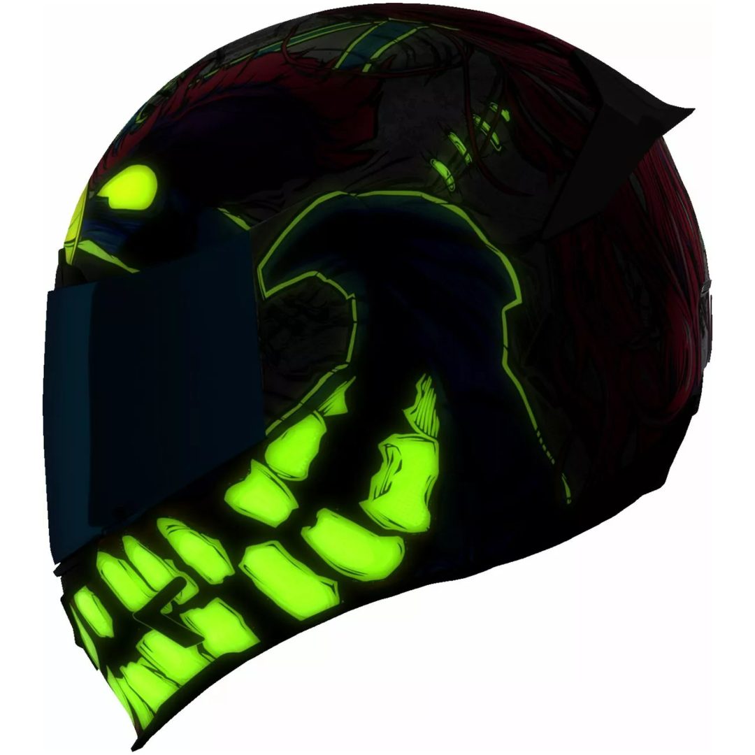 MC-Hjälm Airframe Pro Krazy Klown 2 Lila ICON L – bild 17