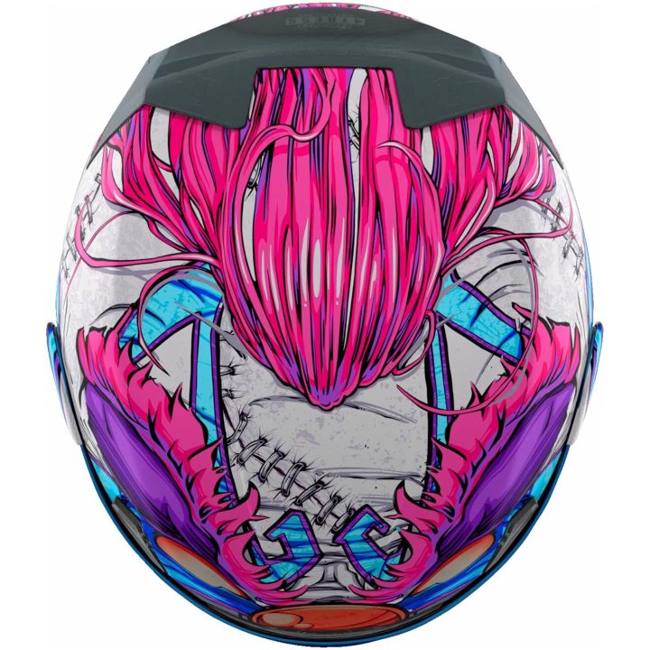 MC-Hjälm Airframe Pro Krazy Klown 2 Lila ICON L – bild 19