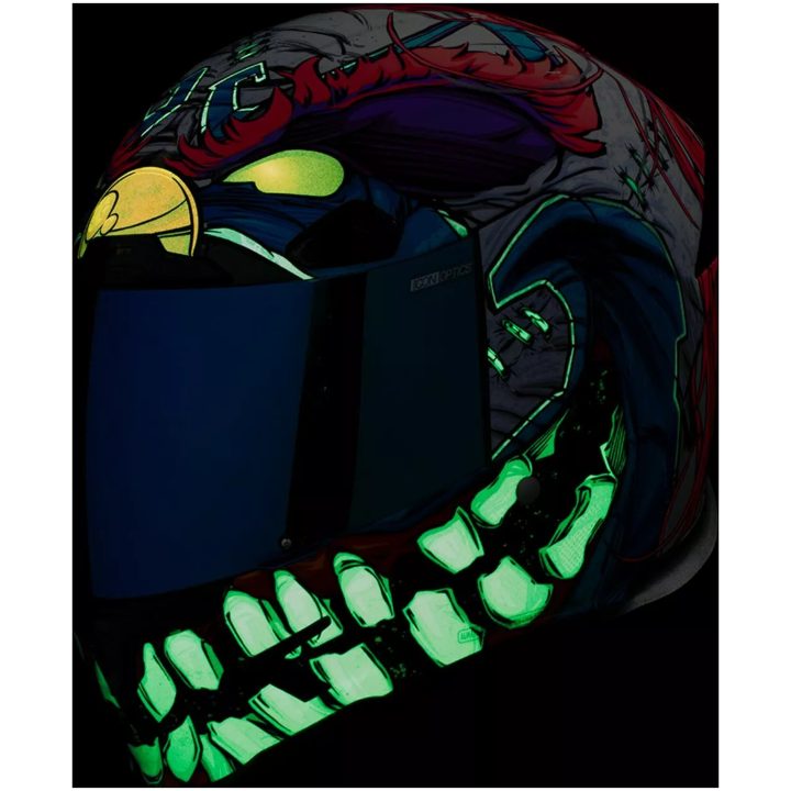 MC-Hjälm Airframe Pro Krazy Klown 2 Lila ICON L – bild 3