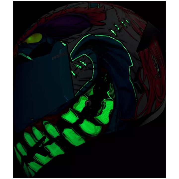 MC-Hjälm Airframe Pro Krazy Klown 2 Lila ICON L – bild 5
