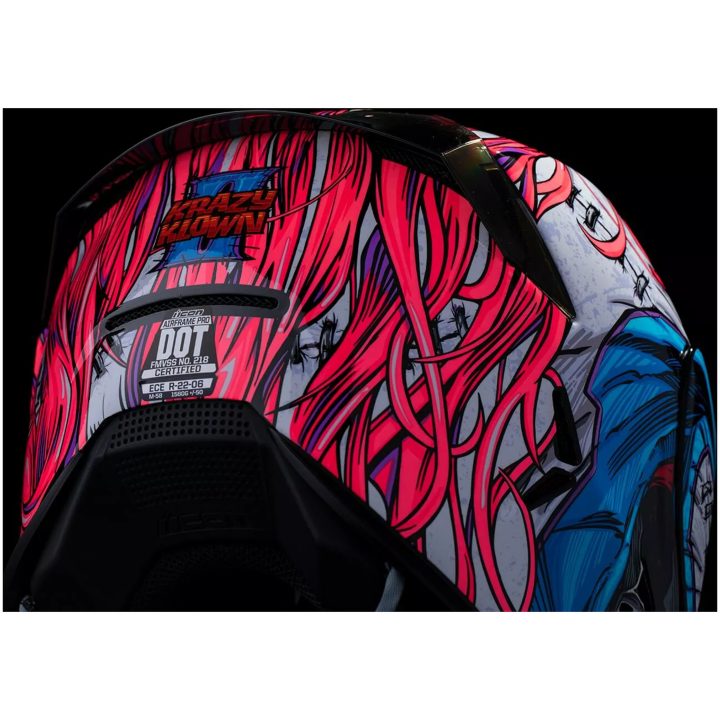 MC-Hjälm Airframe Pro Krazy Klown 2 Lila ICON L – bild 9