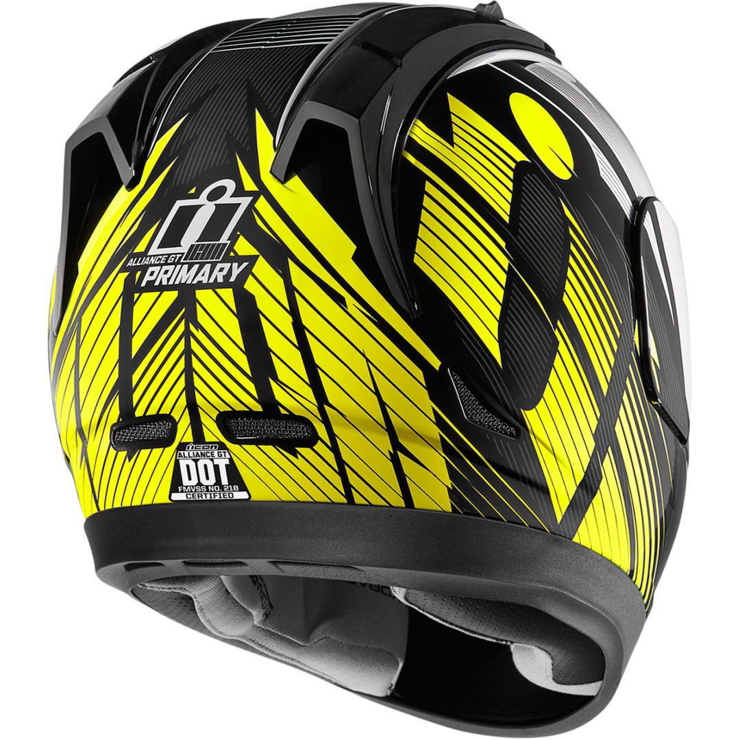 MC-Hjälm Alliance GT Primary Hi-Viz/Gul ICON XXL – bild 2