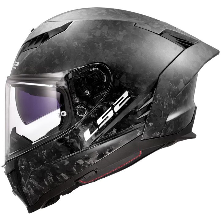 MC-Hjälm FF807 DRAGON CARBON Forged Svart LS2 M – bild 2