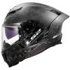 MC-Hjälm FF807 DRAGON Forged Svart LS2 XXL – miniatyr 2