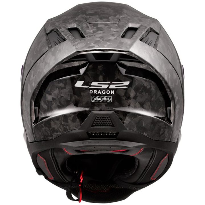 MC-Hjälm FF807 DRAGON Forged Svart LS2 XXL – bild 3