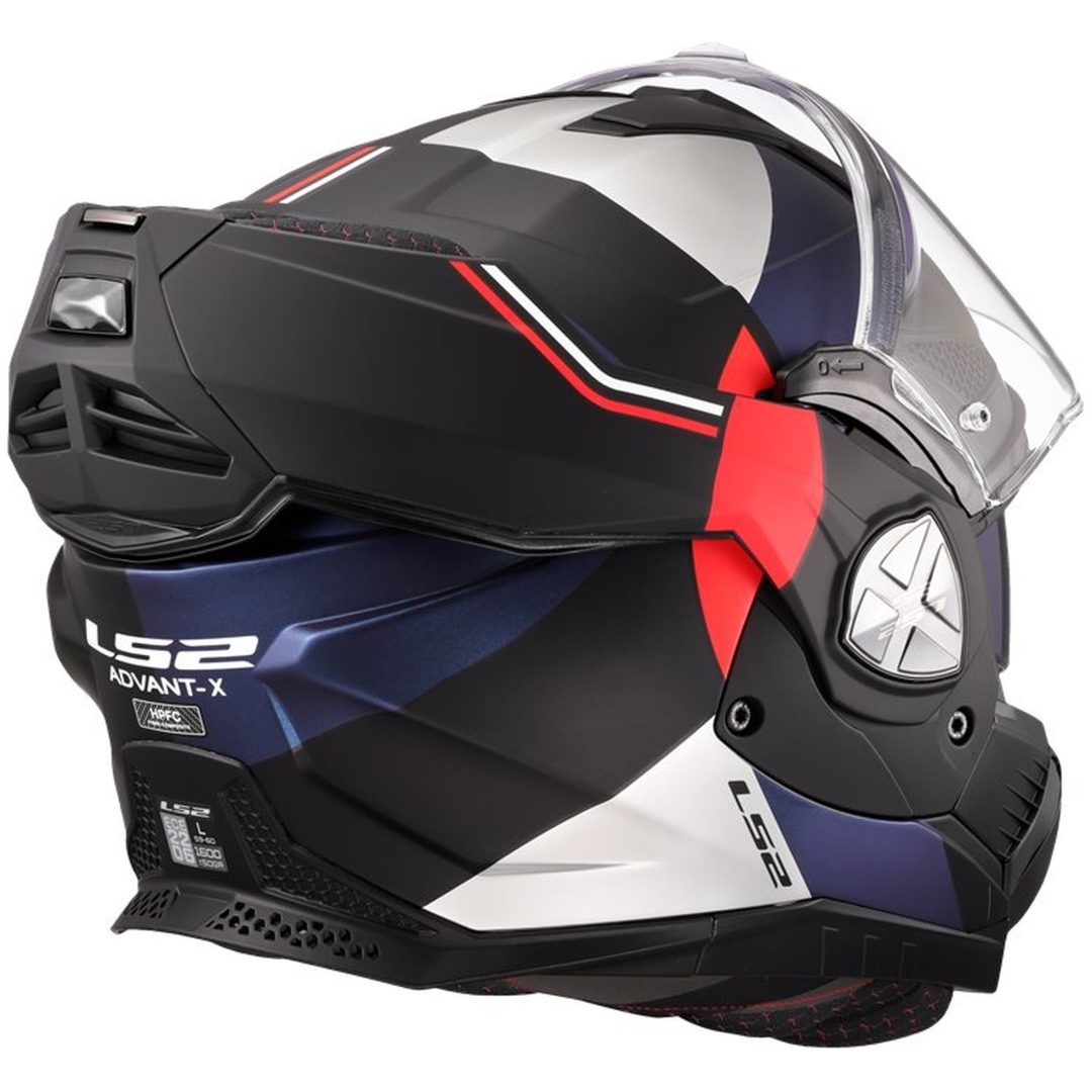 MC-Hjälm FF901 ADVANT X Blå/Röd LS2 L – bild 9