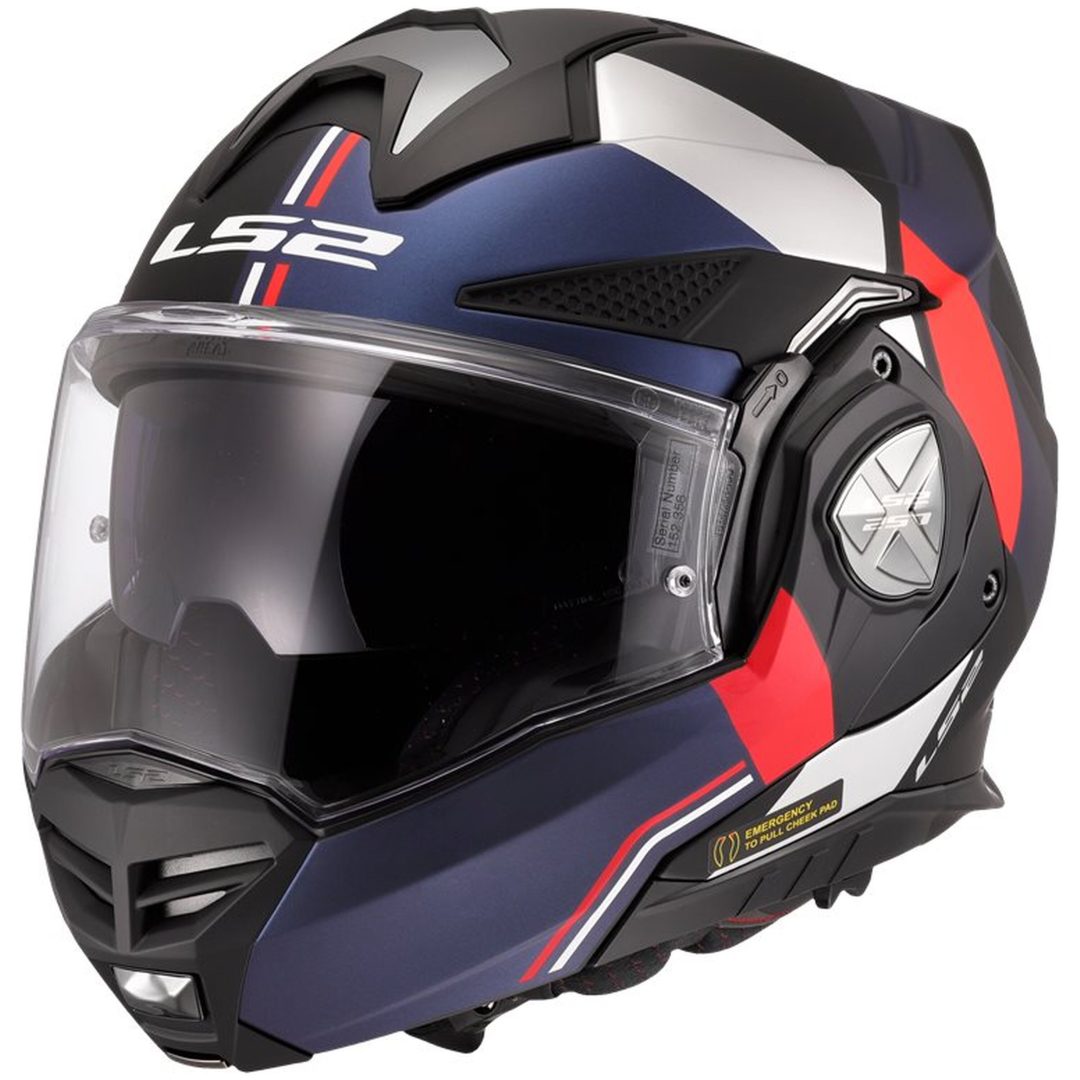 MC-Hjälm FF901 ADVANT X Blå/Röd LS2 L