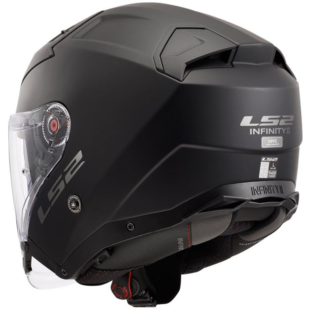 MC-Hjälm OF603 Infinity II Svart Matt LS2 XS – bild 3