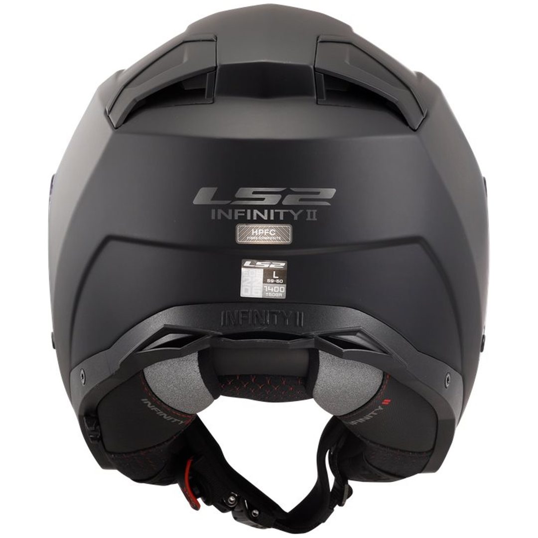 MC-Hjälm OF603 Infinity II Svart Matt LS2 XS – bild 4