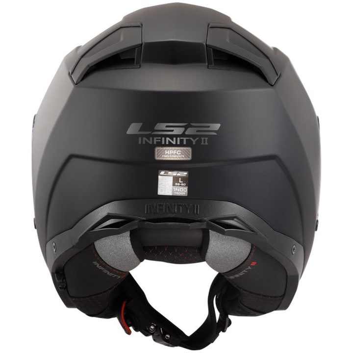 MC-Hjälm OF603 Infinity II Svart Matt LS2 XS – bild 4
