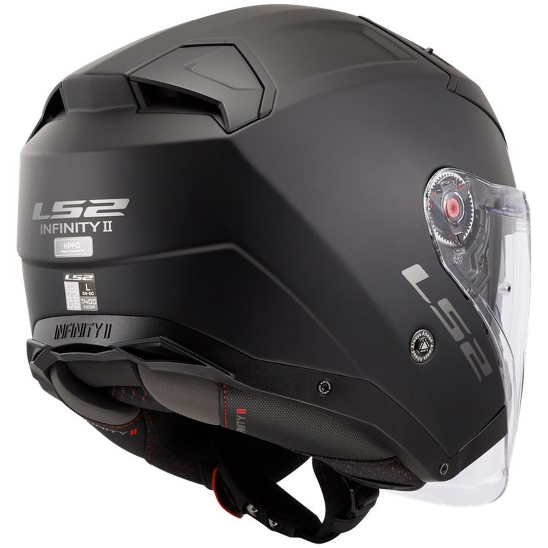 MC-Hjälm OF603 Infinity II Svart Matt LS2 XS – bild 5