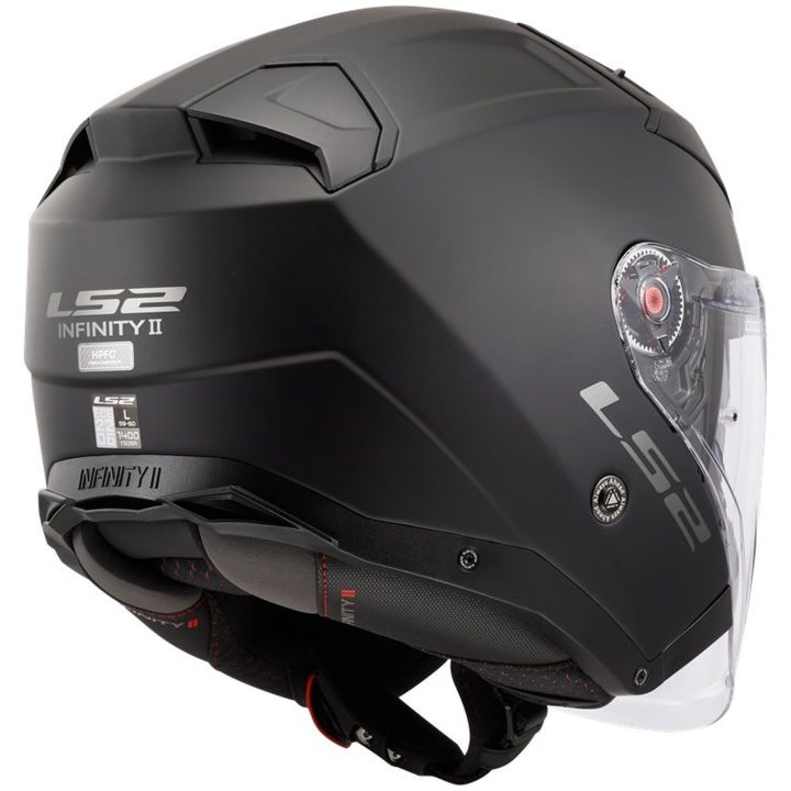 MC-Hjälm OF603 Infinity II Svart Matt LS2 XS – bild 5