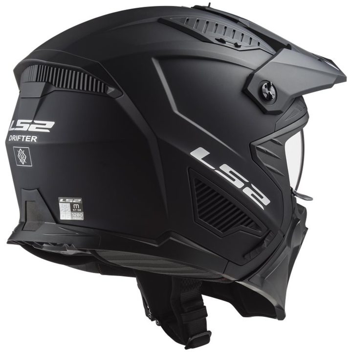 MC-Hjälm OF606 DRIFTER Mattsvart LS2 s – bild 4