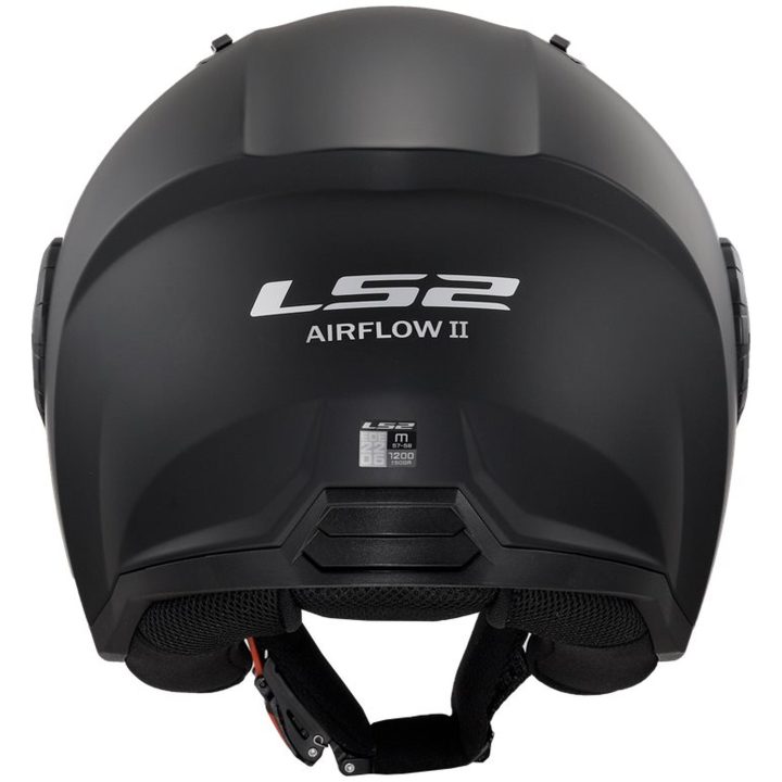 MC-Hjälm OF616 Airflow II Svart Matt LS2 XS – bild 4