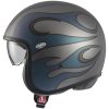 Mc-hjälm Öppen Vintage Iride Svart Metallic Premier XS – miniatyr 3