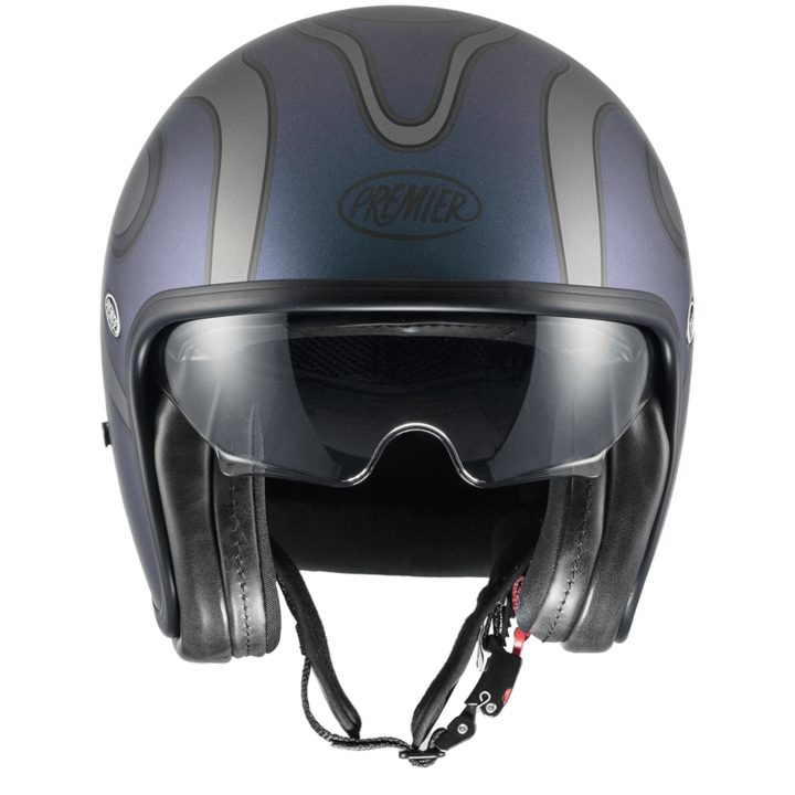 Mc-hjälm Öppen Vintage Iride Svart Metallic Premier XS – bild 4