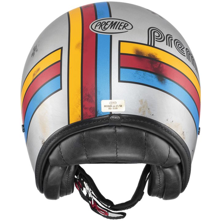 Mc-hjälm Öppen Vintage Platina Ex77bm Premier XS – bild 6
