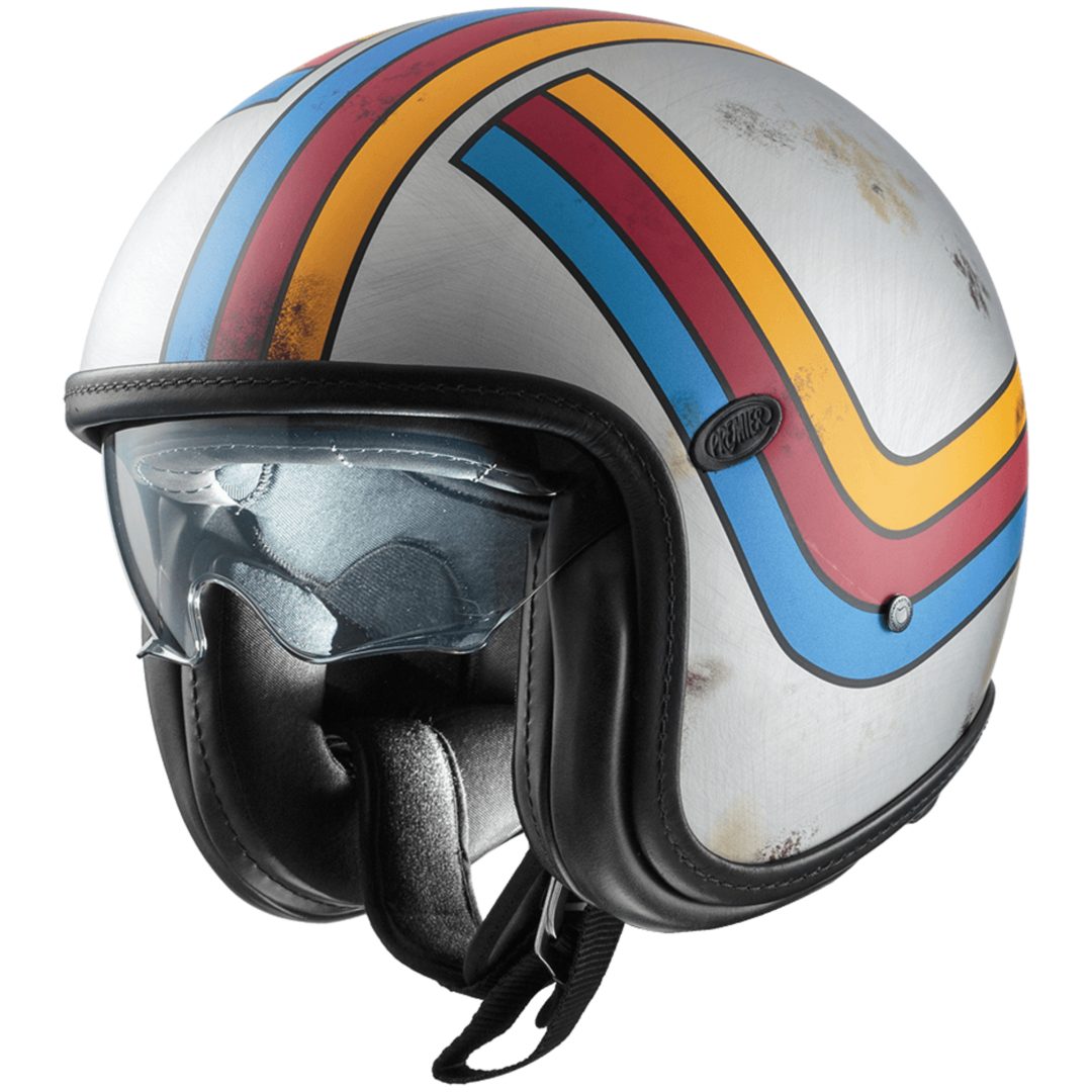 Mc-hjälm Öppen Vintage Platina Ex77bm Premier XS