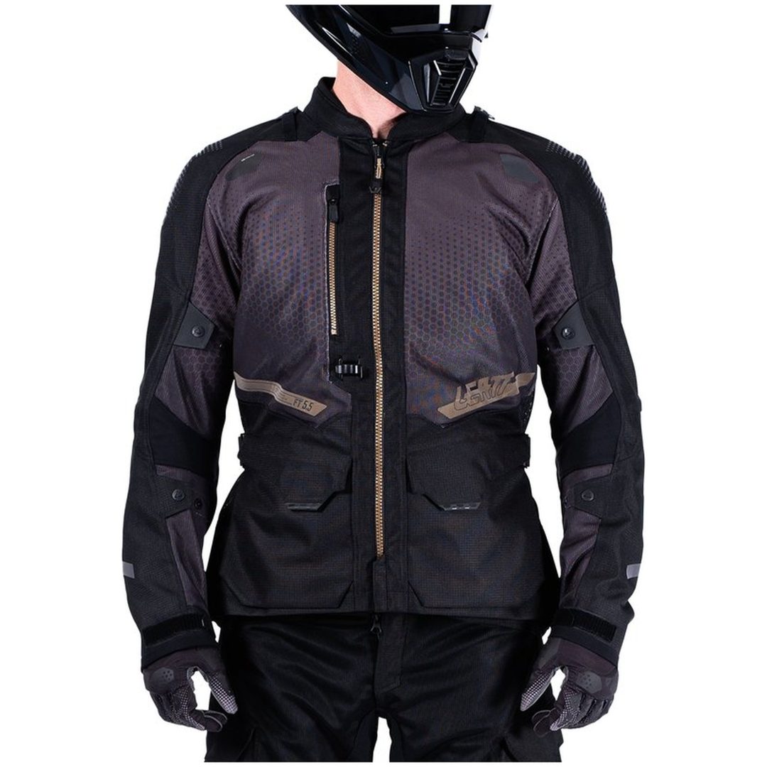MC-Jacka ADV FlowTour 5.5 Svart/Grå Leatt M / US40 / EU50 – bild 11