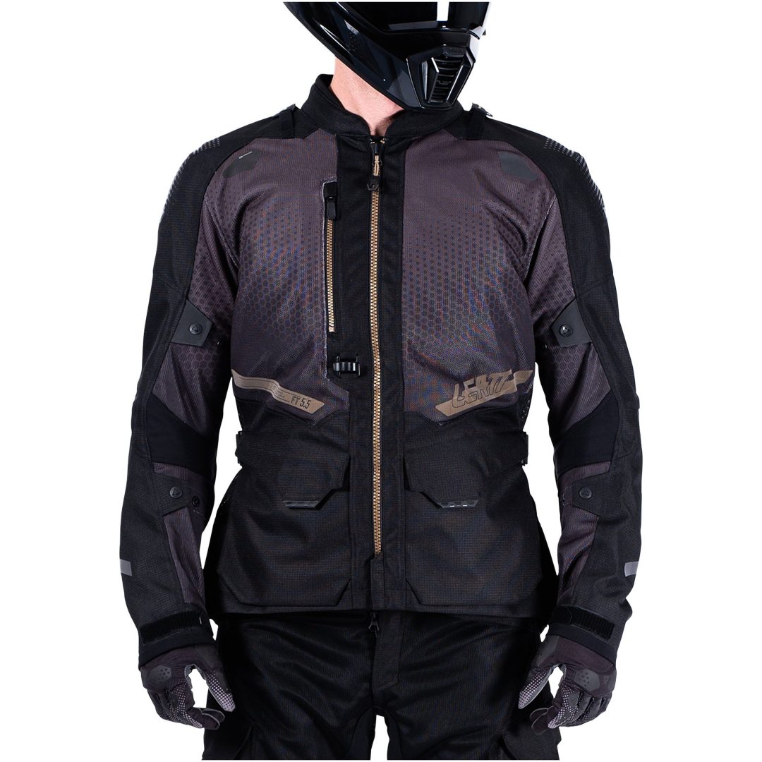 MC-Jacka ADV FlowTour 5.5 Svart/Grå Leatt M / US40 / EU50 – bild 8