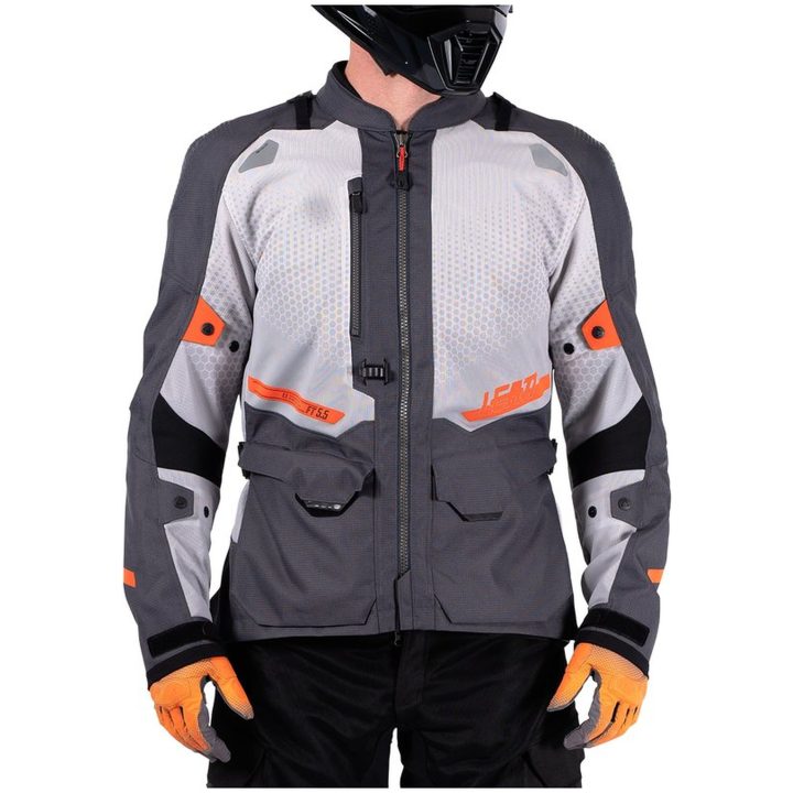 MC-Jacka ADV FlowTour 5.5 Textil Grå Leatt M / US40 / EU50 – bild 11