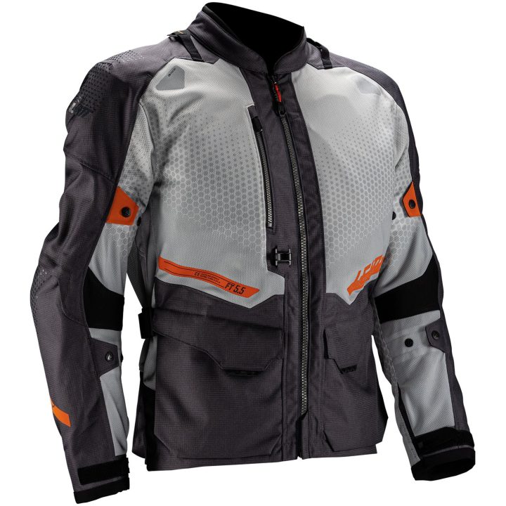 MC-Jacka ADV FlowTour 5.5 Textil Grå Leatt M / US40 / EU50 – bild 2