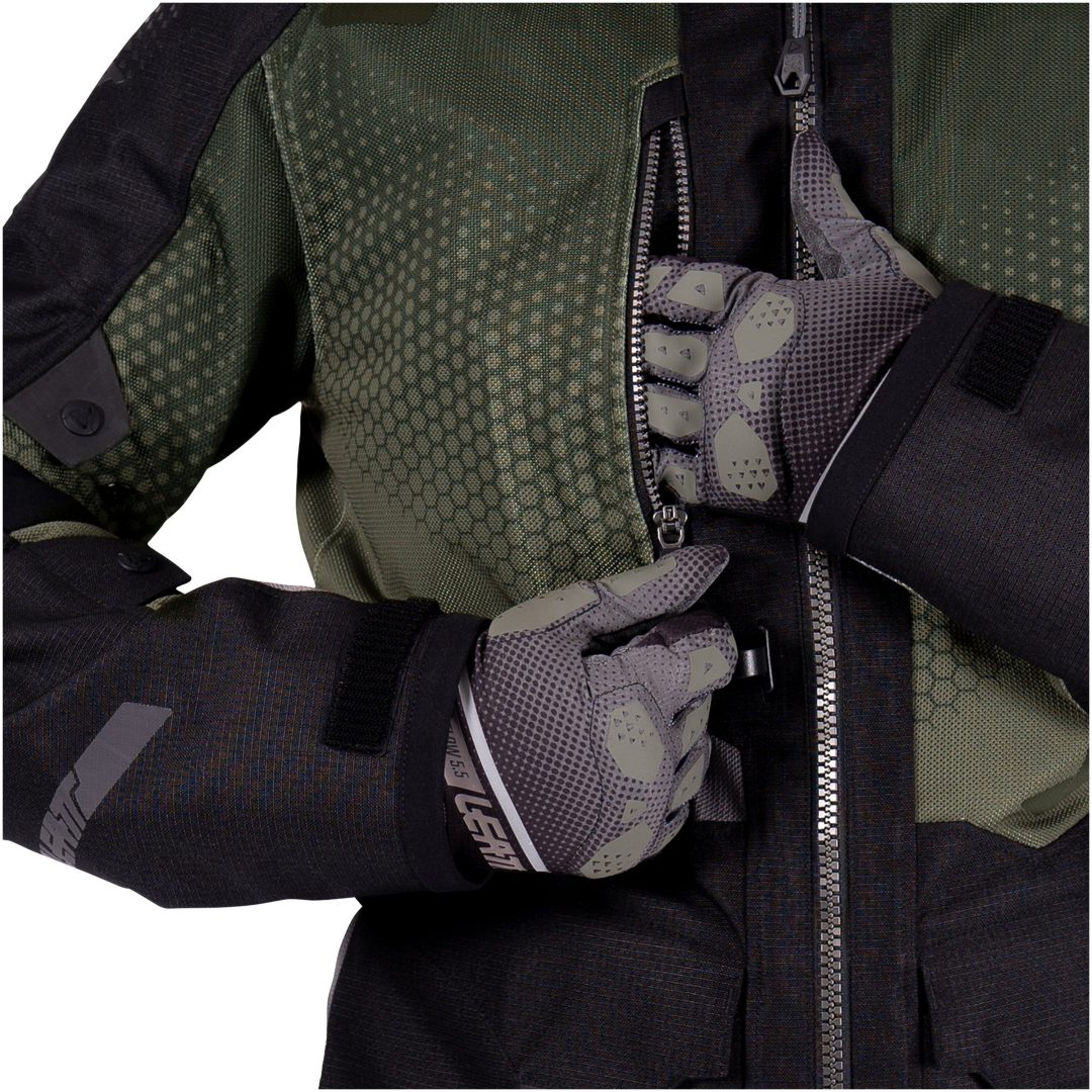 MC-Jacka ADV FlowTour 5.5 Textil Grön Leatt XXL / US46 / EU56 – bild 3