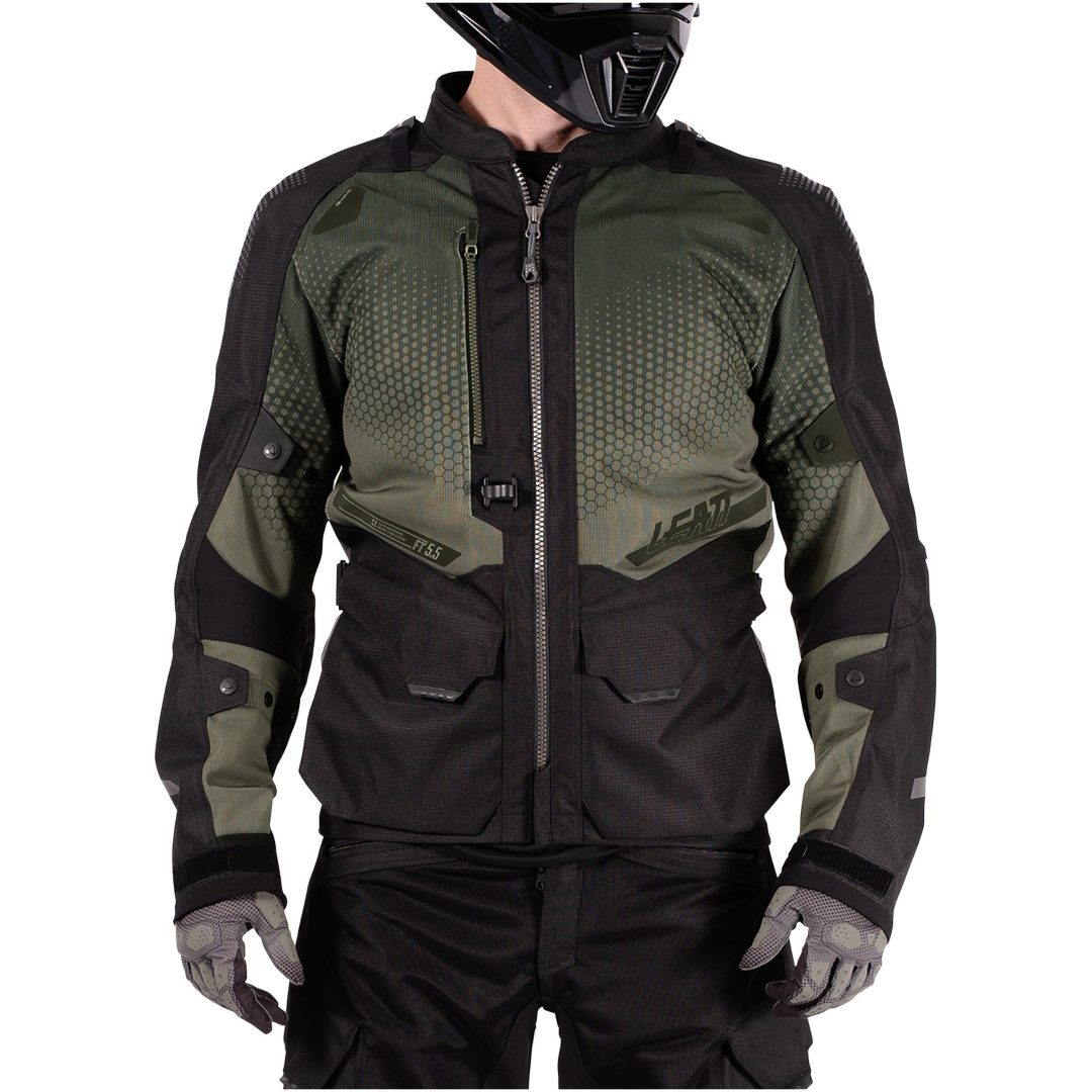 MC-Jacka ADV FlowTour 5.5 Textil Grön Leatt XXL / US46 / EU56 – bild 6
