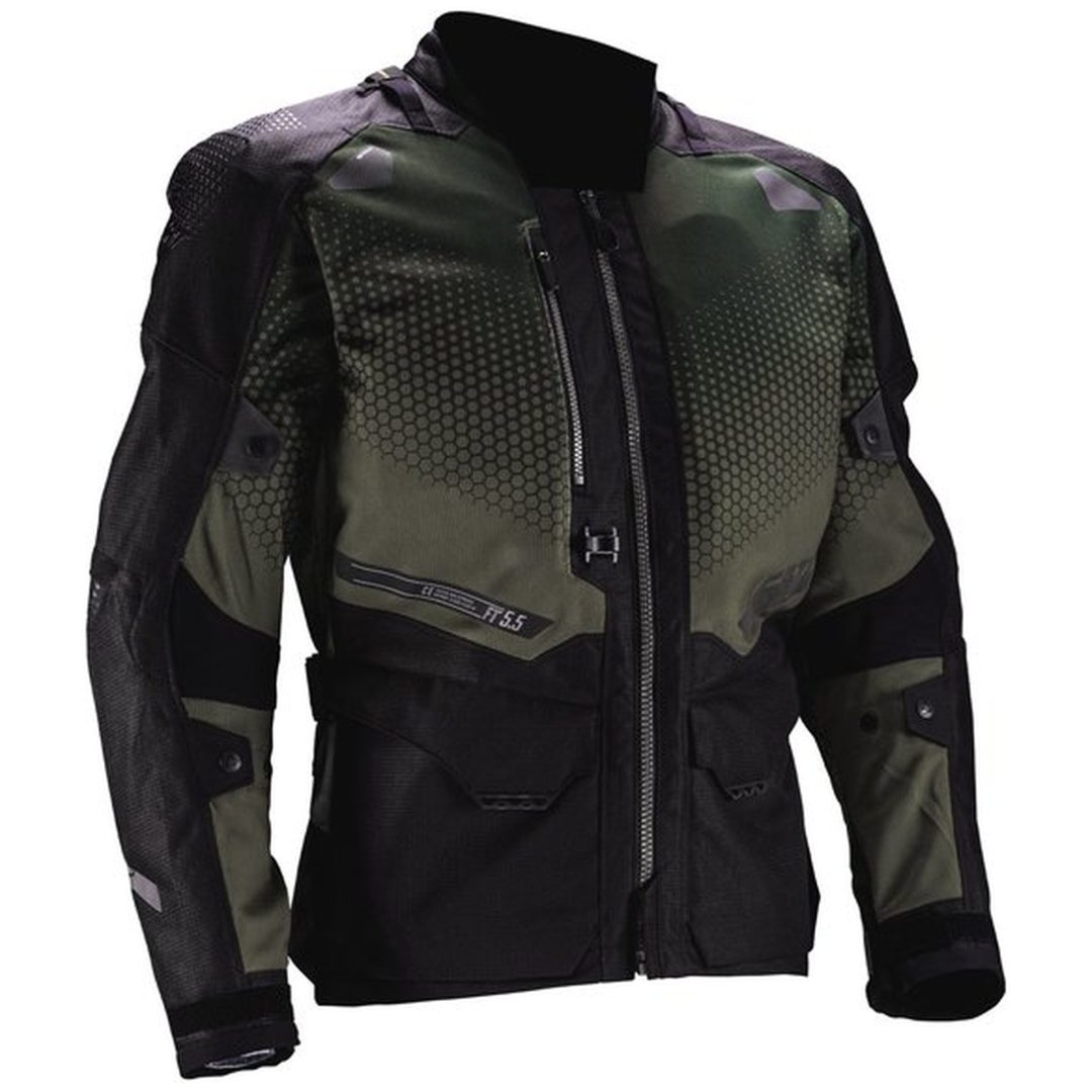 MC-Jacka ADV FlowTour 5.5 Textil Grön Leatt XXL / US46 / EU56 – bild 8