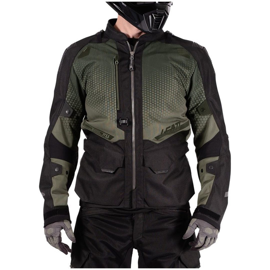 MC-Jacka ADV FlowTour 5.5 Textil Grön Leatt XXL / US46 / EU56 – bild 10