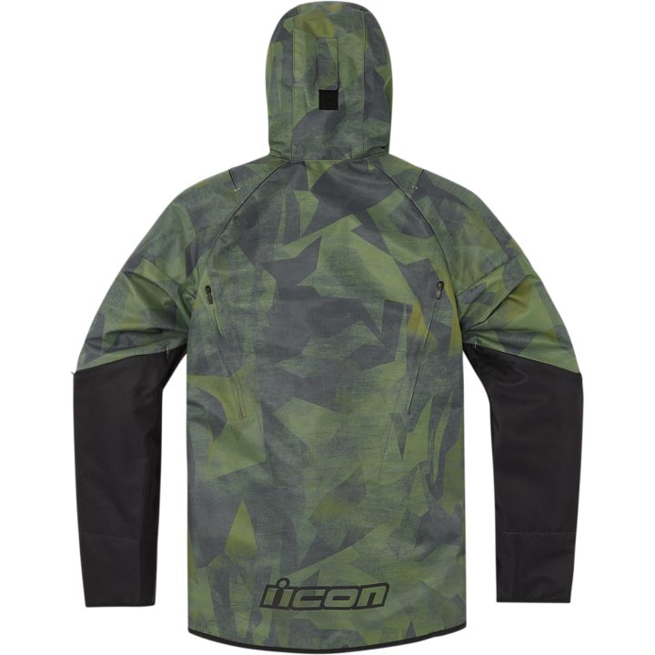 MC-Jacka Airform Battlescar CE Grön ICON Small – bild 12