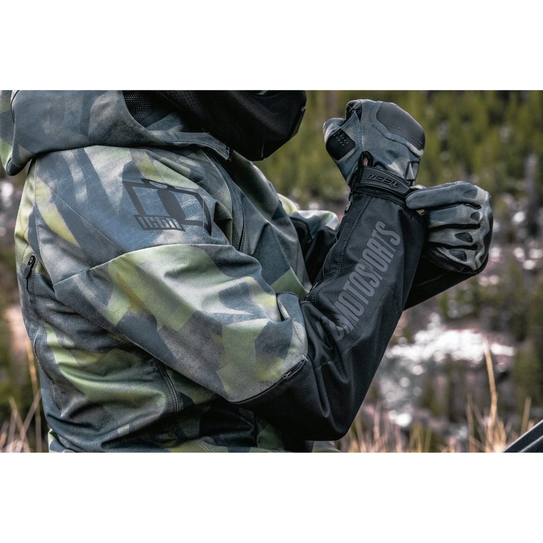 MC-Jacka Airform Battlescar CE Grön ICON Small – bild 8