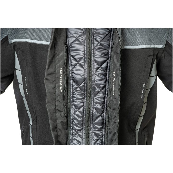 MC-Jacka Bydalen Textil Svart/Grå Lindstrands 46 – bild 8
