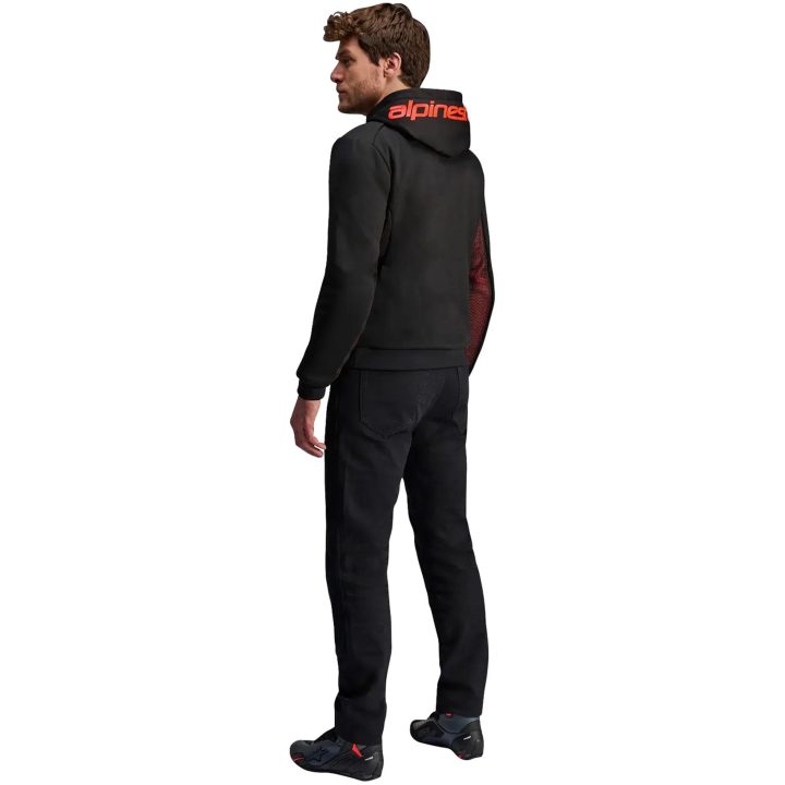 MC-Jacka Chrome Air Sport Fleece Svart/Röd ALPINESTARS XL – bild 2