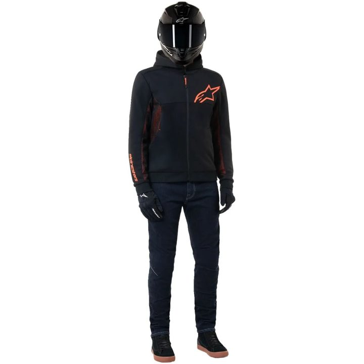MC-Jacka Chrome Air Sport Fleece Svart/Röd ALPINESTARS XL – bild 3