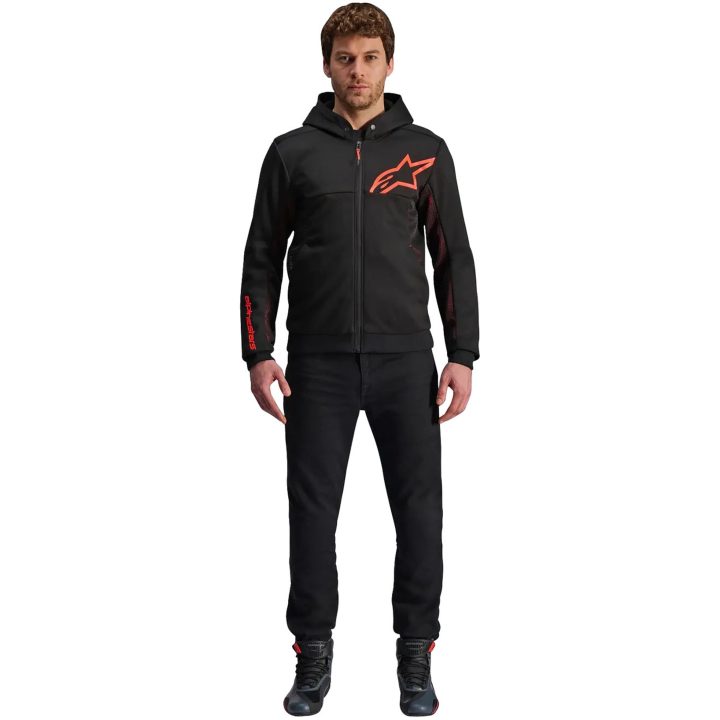 MC-Jacka Chrome Air Sport Fleece Svart/Röd ALPINESTARS XL – bild 6