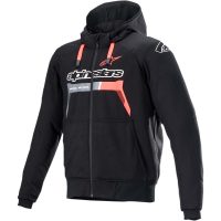 Mc-jacka Chrome Svart/Röd ALPINESTARS