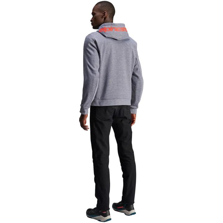MC-Jacka Chrome V2 Sport Fleece Grå/Röd ALPINESTARS Small – bild 3