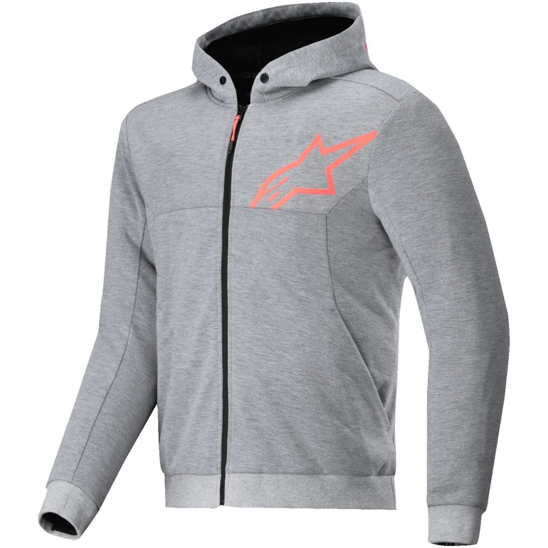MC-Jacka Chrome V2 Sport Fleece Grå/Röd ALPINESTARS Small