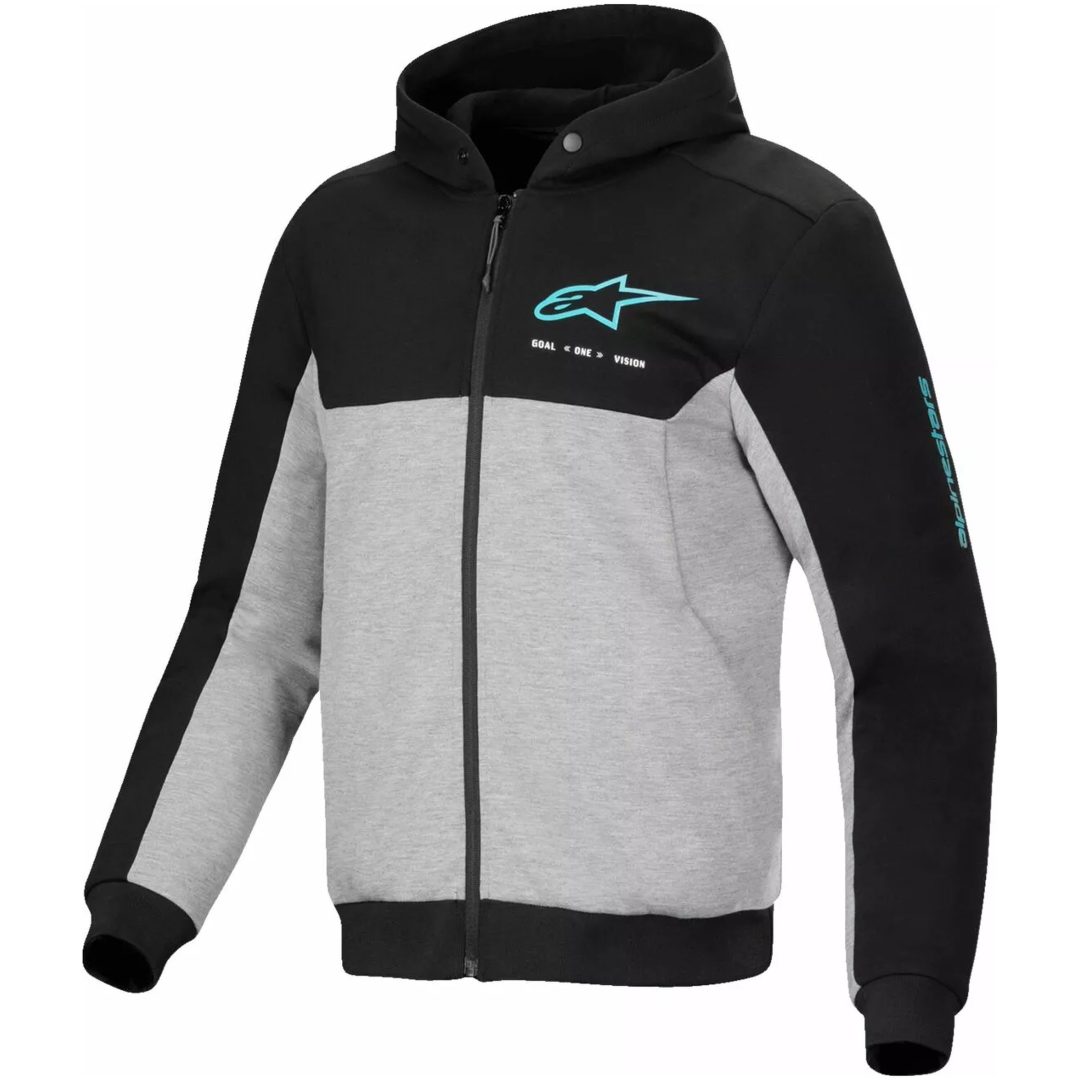 MC-Jacka Chrome V2 Sport Fleece Turkos ALPINESTARS Small