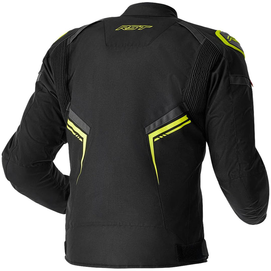 MC-Jacka D3O Textil Svart Neongul RST s – bild 3