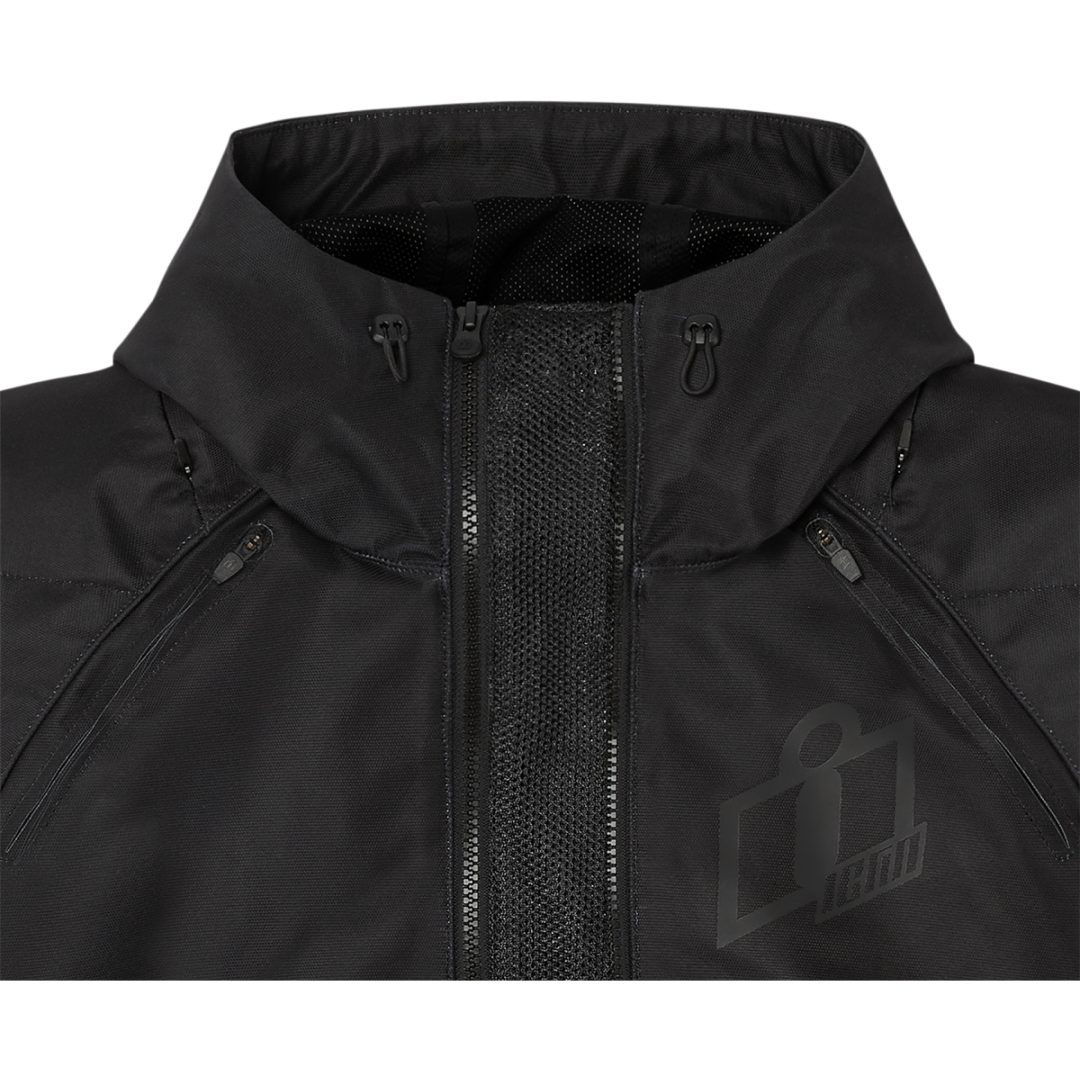 MC-Jacka Dam Airform CE Svart ICON XS – bild 2