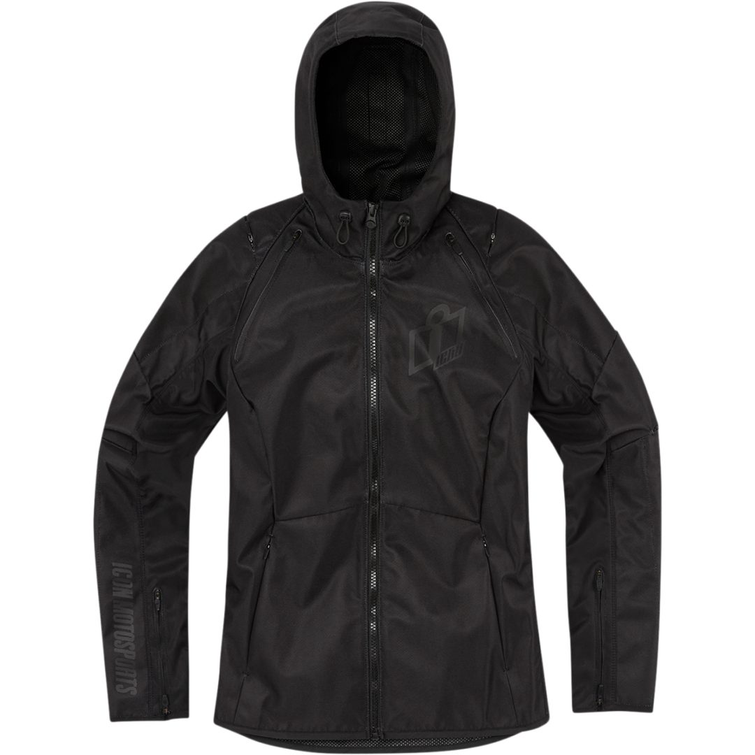 MC-Jacka Dam Airform CE Svart ICON XS