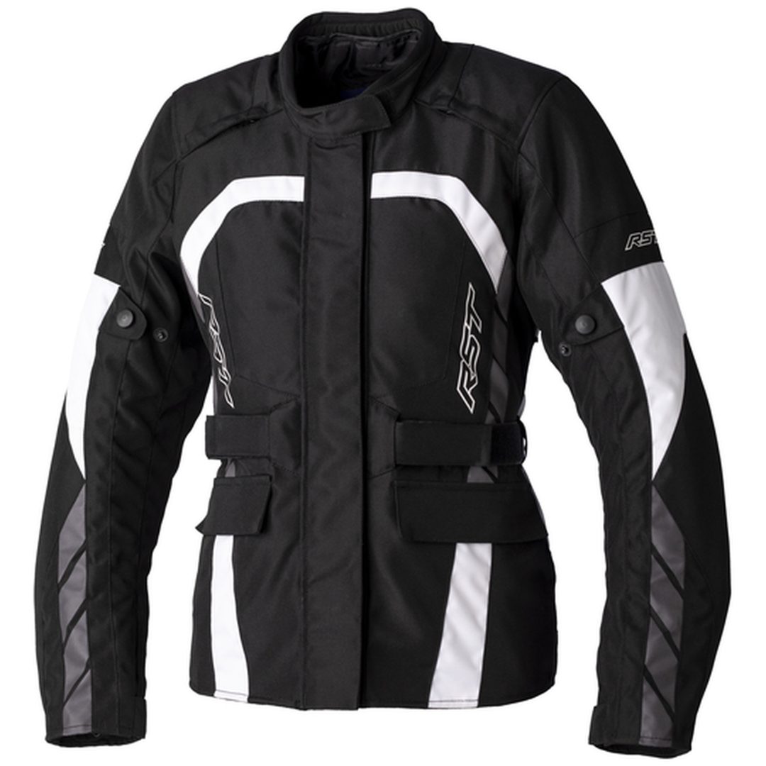 MC-Jacka Dam Alpha 5 CE Svart vit RST XS