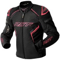 MC-Jacka Dam D3O Textil Svart Rosa RST