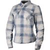 MC-Jacka Dam Fallblock Flannel Textil Blå Grå Röd Vit ICON M – miniatyr 1