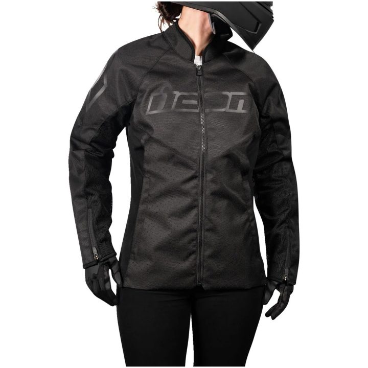 MC-Jacka Dam Hooligan CE Sport Svart ICON Small – bild 4