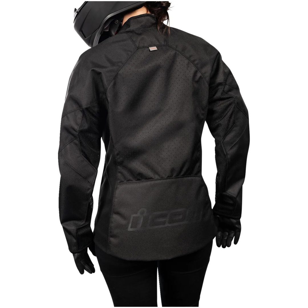 MC-Jacka Dam Hooligan CE Sport Svart ICON Small – bild 5