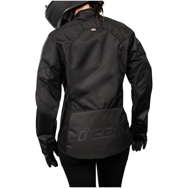 MC-Jacka Dam Hooligan CE Sport Svart ICON Small – bild 5
